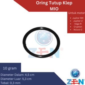 ORING TUTUP KLEP GRAND SUPRA HQ MURAH KARET TAHAN PANAS , OLI & BENSIN SINTETIS 100%