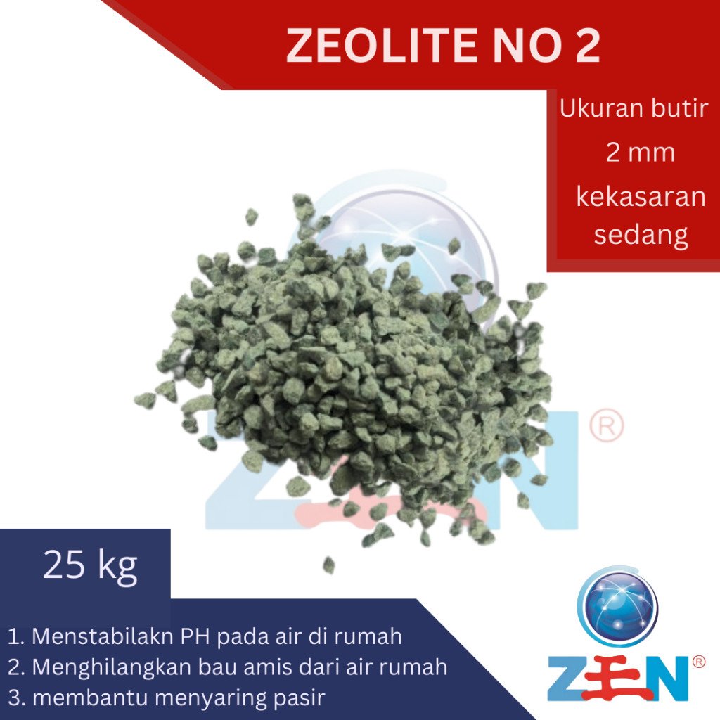 Zeolite NO.2 (Media Filter Air) Per Sak Atau Karung Berat 25 Kg