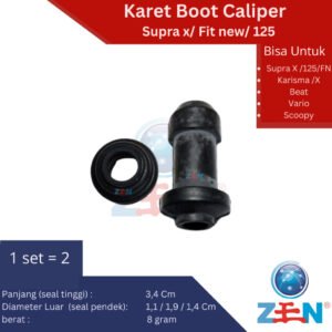 Karet Boot Seal Kaliper Rem Cakram Supra X, Fit / Grand / Karisma / Beat / Tiger / Vario (1 SET)