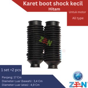 Karet Boot Trail, Cover Shock, Pelindung Shock Semua Jenis Motor Trail Ukuran Kecil (1Set)
