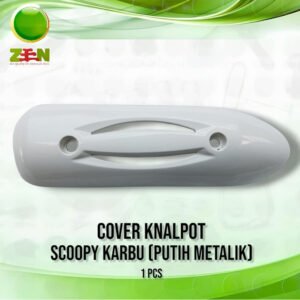 Tutup Knalpot, Cover Knalpot Scoopy karbu Putih