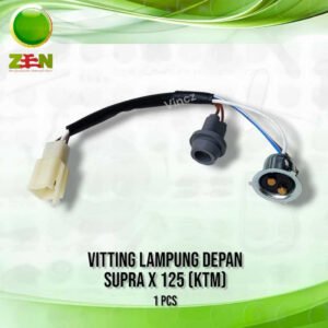 Fitting Vitting Lampu Depan, Cop Soket Lampu Depan Supra X 125 KTM / Doble Disk