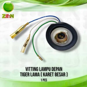 Fitting Vitting Lampu Depan, Cop Soket Lampu Depan Tiger Old ( Karet Besar )