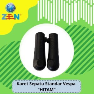 KARET SEPATU STANDAR VESPA HITAM PER SET