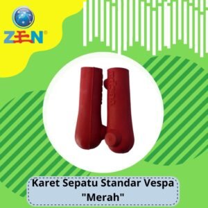 KARET SEPATU STANDAR VESPA MERAH PER SET