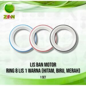 Karet Lis Ban White Wall Motor / Sepeda Listrik Ring 8" INCH Satu Warna (1 Set)