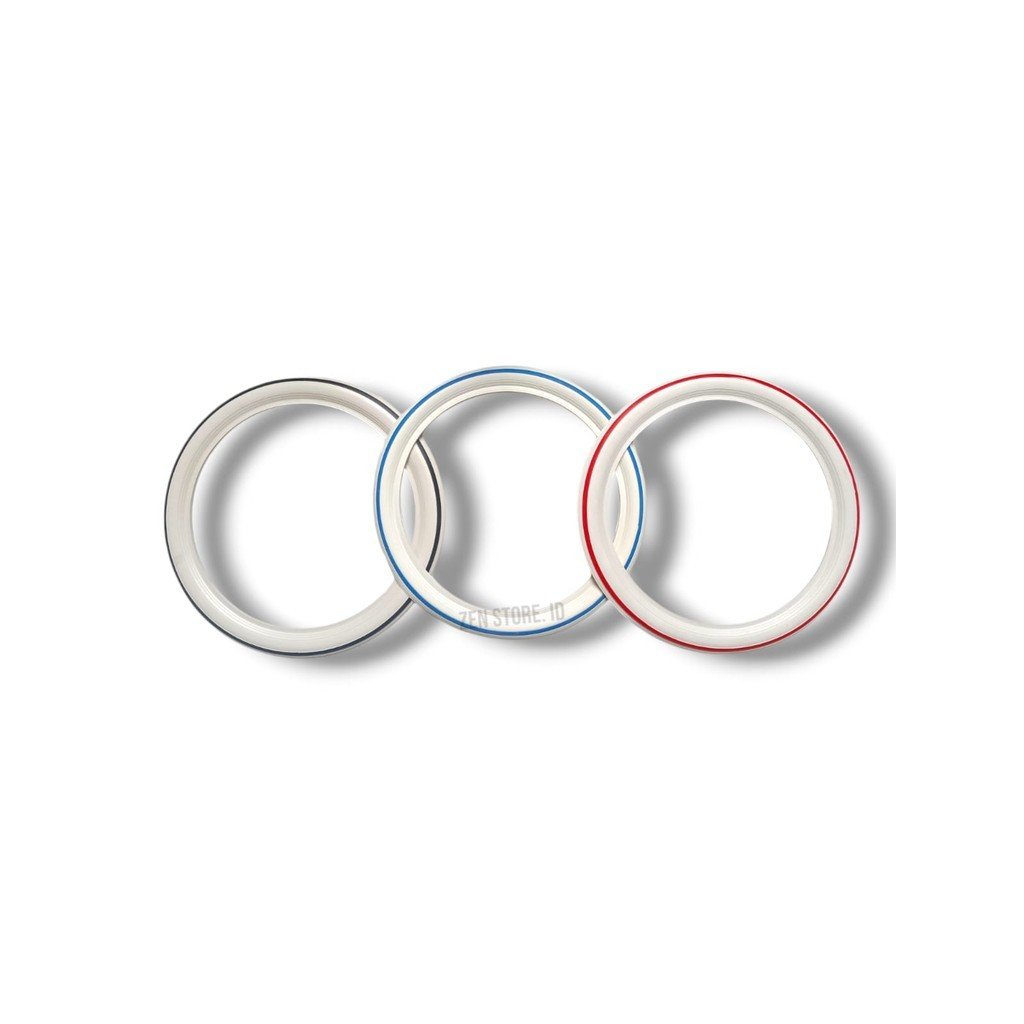 Karet Lis Ban White Wall Motor, Universal Ring 14" INCH Satu Warna (1 Set) - Gambar 2