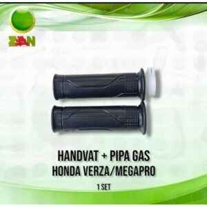 Handgrip / Handvat + Pipa Gas Standar VERZA / MEGAPRO Tahan Sobek Dan Elastis (1 PASANG)