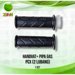 Handgrip / Handvat + Pipa Gas Standar PCX 160 Tahan Sobek Dan Elastis (1 PASANG)