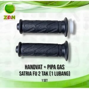 Handgrip / Handvat + Pipa Gas Standar SATRIA 2 TAK / SMASH / SHOGUN ( 1 PASANG )
