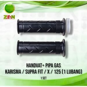 Handgrip / Handvat + Pipa Gas Standar KARISMA / SUPRA X / SUPRA FIT (1 PASANG)