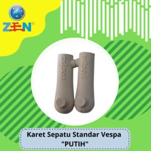 KARET SEPATU STANDAR VESPA PUTIH PER SET RUBBER MURAH KUAT HQ SPEK ASLI GENUINE PARTS ORIGINAL